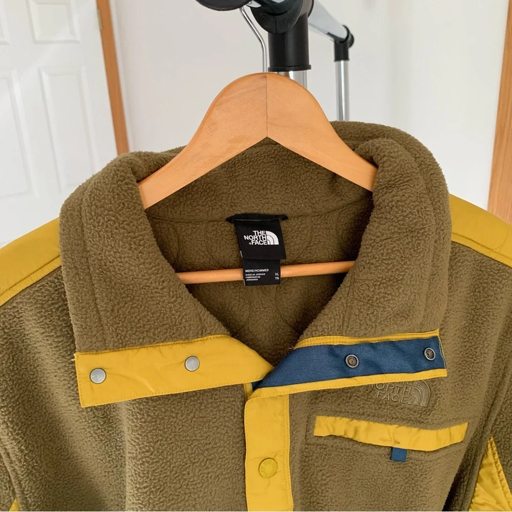The North Face Fleece Quilted 1/4 Snap Pullover Jacket Men’s XL